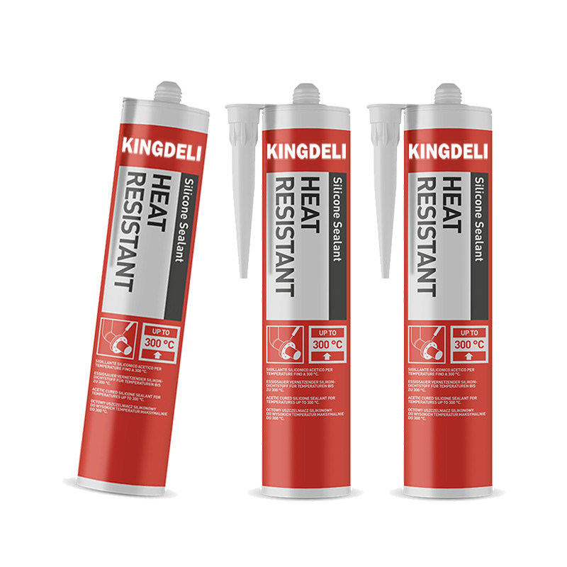 درزگیر سیلیکونی یک جزء بدون بو، رنگ خاکستری مقاوم در برابر آب و هوا